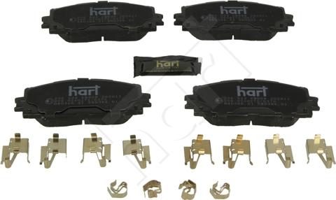 Hart 256 524 - Гальмівні колодки, дискові гальма avtolavka.club