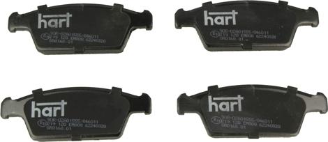 Hart 219 120 - Гальмівні колодки, дискові гальма avtolavka.club