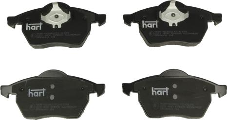 Hart 221 400 - Гальмівні колодки, дискові гальма avtolavka.club