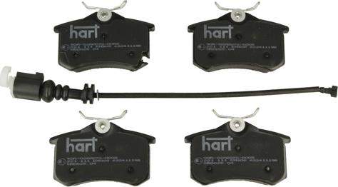 Hart 221 111 - Гальмівні колодки, дискові гальма avtolavka.club