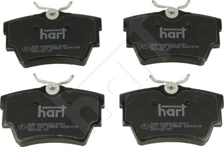 Hart 221 120 - Гальмівні колодки, дискові гальма avtolavka.club