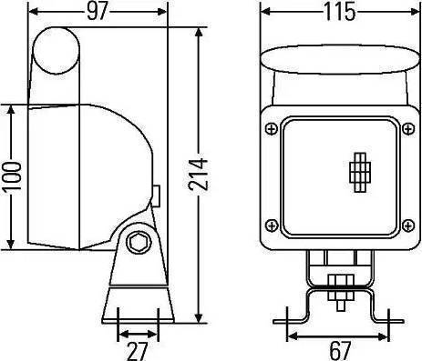 HELLA 2XS 005 020-003 - Габаритний ліхтар avtolavka.club