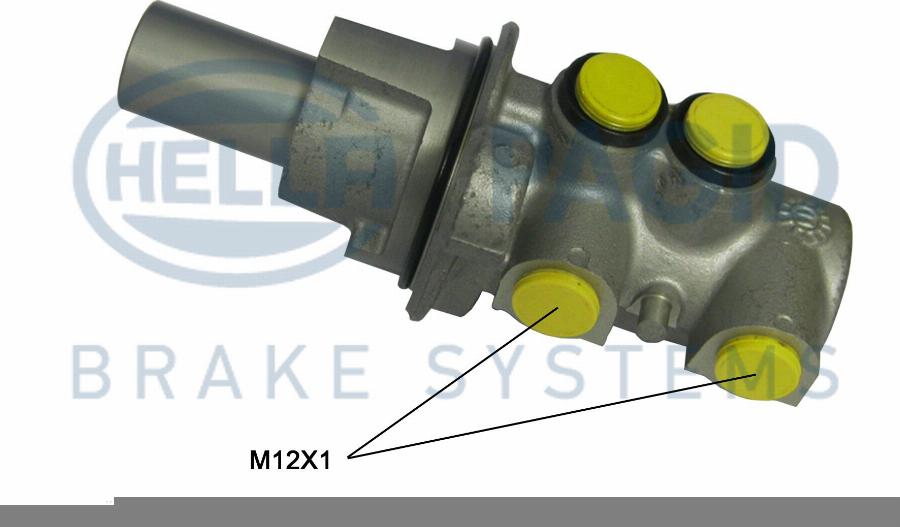 HELLA 8AM 355 505-741 - Головний гальмівний циліндр avtolavka.club