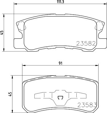 HELLA 8DB 355 045-481 - Гальмівні колодки, дискові гальма avtolavka.club