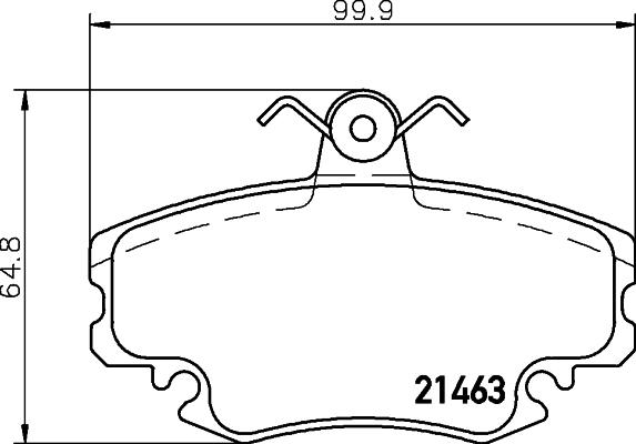 HELLA 8DB 355 045-591 - Гальмівні колодки, дискові гальма avtolavka.club