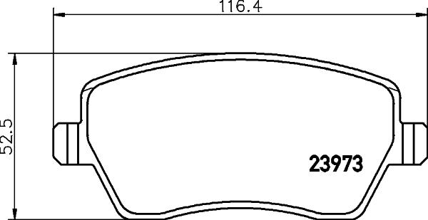 HELLA 8DB 355 045-111 - Гальмівні колодки, дискові гальма avtolavka.club