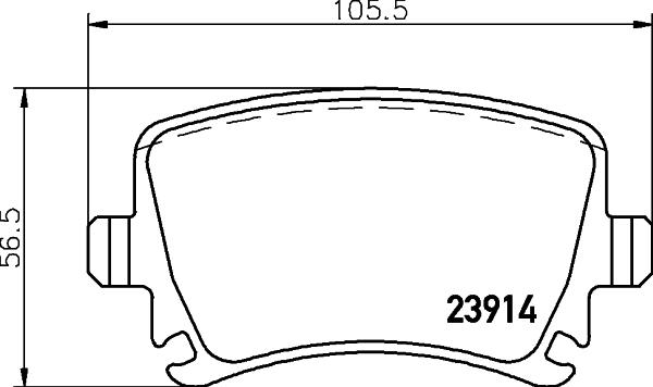 HELLA 8DB 355 045-131 - Гальмівні колодки, дискові гальма avtolavka.club