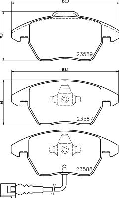 HELLA 8DB 355 045-121 - Гальмівні колодки, дискові гальма avtolavka.club