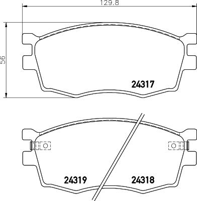 HELLA 8DB 355 045-211 - Гальмівні колодки, дискові гальма avtolavka.club