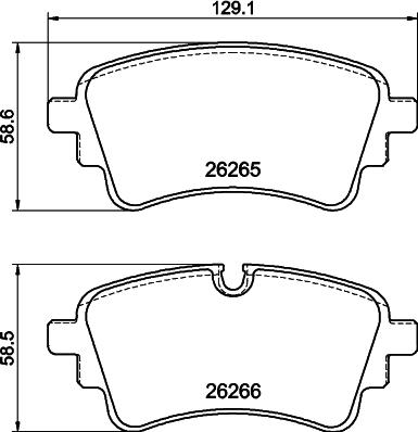 HELLA 8DB 355 040-941 - Гальмівні колодки, дискові гальма avtolavka.club