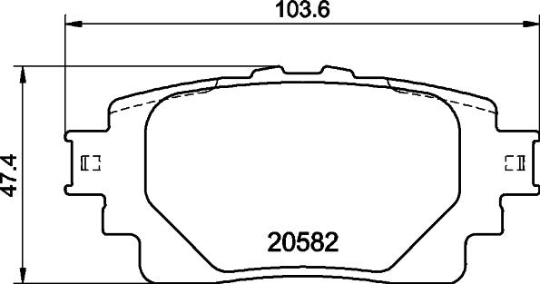 HELLA 8DB 355 040-121 - Гальмівні колодки, дискові гальма avtolavka.club