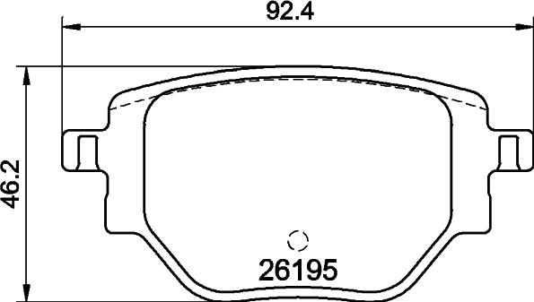 HELLA 8DB 355 040-321 - Гальмівні колодки, дискові гальма avtolavka.club