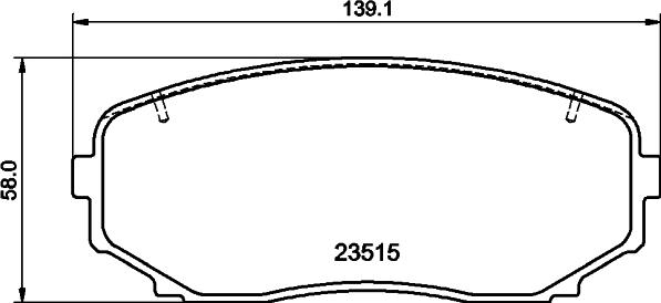 HELLA 8DB 355 041-191 - Гальмівні колодки, дискові гальма avtolavka.club