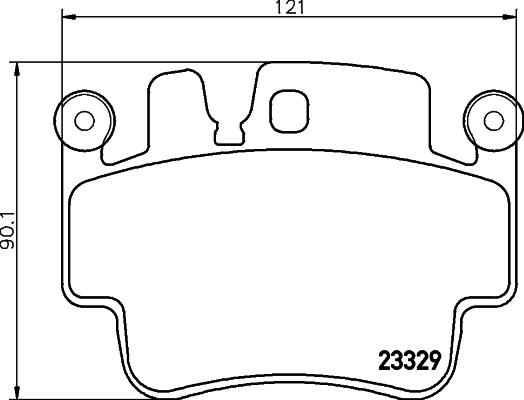 HELLA 8DB 355 043-141 - Гальмівні колодки, дискові гальма avtolavka.club