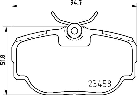 HELLA 8DB 355 009-541 - Гальмівні колодки, дискові гальма avtolavka.club