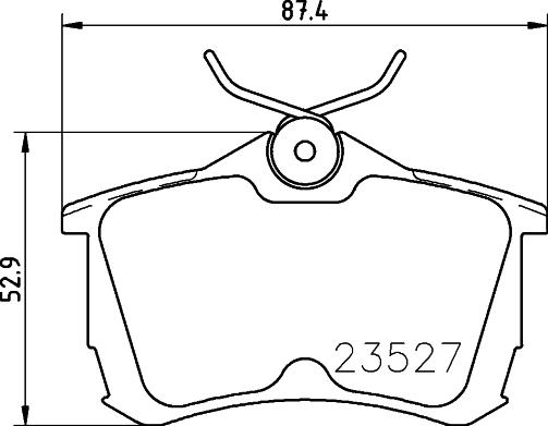 HELLA 8DB 355 030-161 - Гальмівні колодки, дискові гальма avtolavka.club