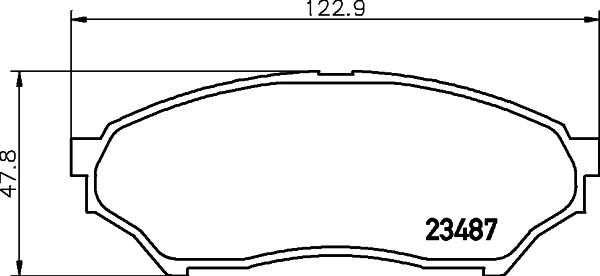 HELLA 8DB 355 009-521 - Гальмівні колодки, дискові гальма avtolavka.club