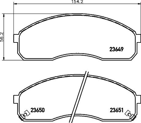 HELLA 8DB 355 009-601 - Гальмівні колодки, дискові гальма avtolavka.club