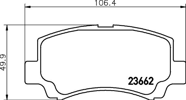 HELLA 8DB 355 009-681 - Гальмівні колодки, дискові гальма avtolavka.club