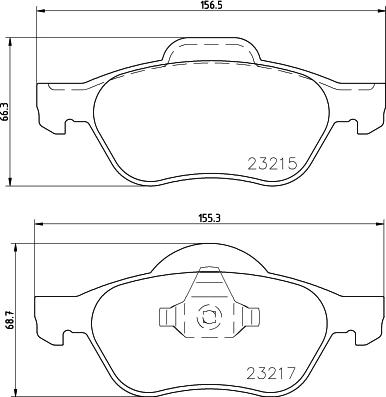 HELLA 8DB 355 009-091 - Гальмівні колодки, дискові гальма avtolavka.club