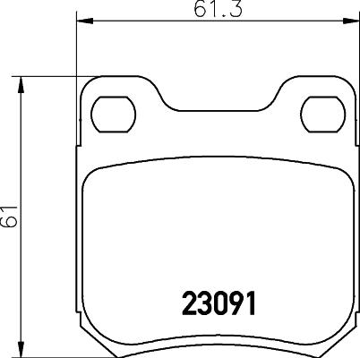 HELLA 8DB 355 009-041 - Гальмівні колодки, дискові гальма avtolavka.club