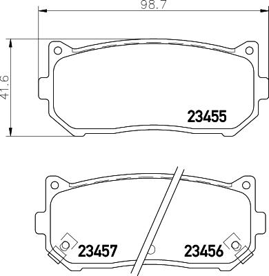 HELLA 8DB 355 009-341 - Гальмівні колодки, дискові гальма avtolavka.club