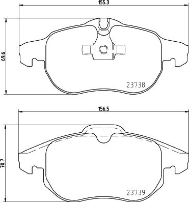 HELLA 8DB 355 009-311 - Гальмівні колодки, дискові гальма avtolavka.club