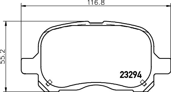 HELLA 8DB 355 009-251 - Гальмівні колодки, дискові гальма avtolavka.club