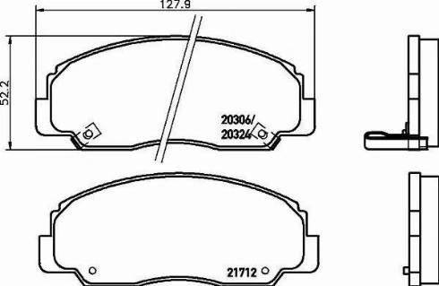 HELLA 8DB 355 009-791 - Гальмівні колодки, дискові гальма avtolavka.club