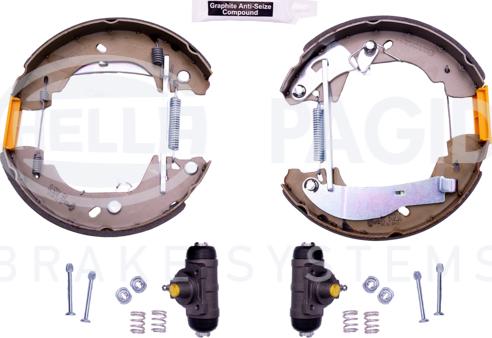 HELLA 8DB 355 004-121 - Комплект гальм, барабанний механізм avtolavka.club