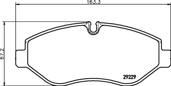 HELLA 8DB 355 005-511 - Гальмівні колодки, дискові гальма avtolavka.club