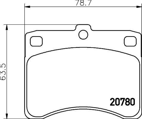 HELLA 8DB 355 005-671 - Гальмівні колодки, дискові гальма avtolavka.club