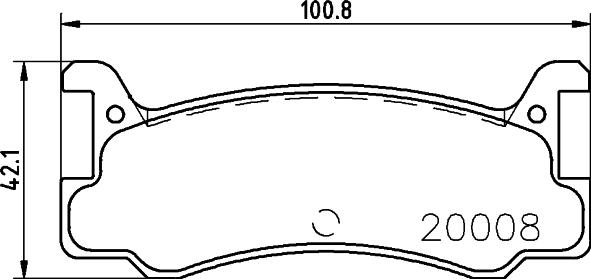 HELLA 8DB 355 005-701 - Гальмівні колодки, дискові гальма avtolavka.club