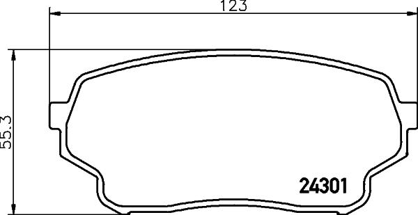 HELLA 8DB 355 006-941 - Гальмівні колодки, дискові гальма avtolavka.club