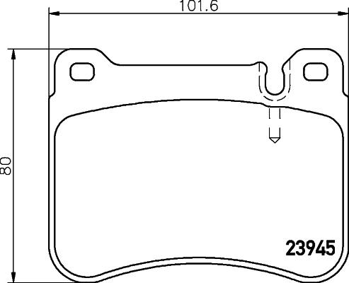 HELLA 8DB 355 006-541 - Гальмівні колодки, дискові гальма avtolavka.club