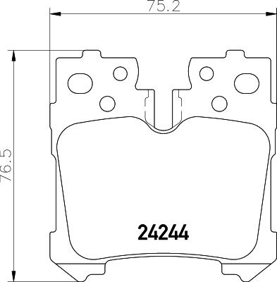 HELLA 8DB 355 006-651 - Гальмівні колодки, дискові гальма avtolavka.club