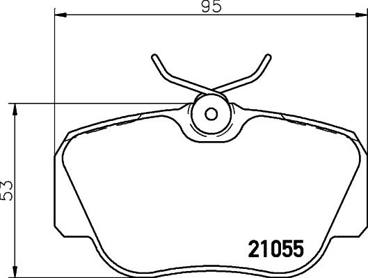 HELLA 8DB 355 006-181 - Гальмівні колодки, дискові гальма avtolavka.club