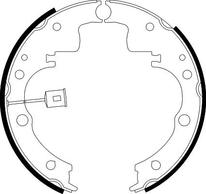 HELLA 8DB 355 001-971 - Комплект гальм, барабанний механізм avtolavka.club