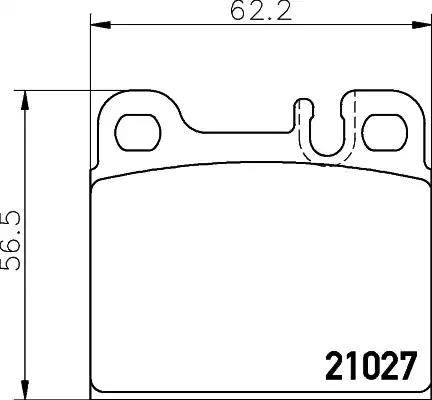 HELLA 8DB 355 008-101 - Гальмівні колодки, дискові гальма avtolavka.club