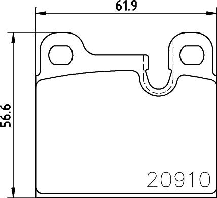 HELLA 8DB 355 008-111 - Гальмівні колодки, дискові гальма avtolavka.club