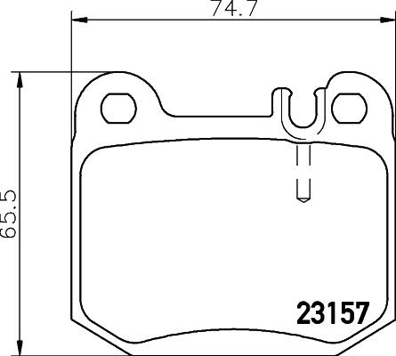 HELLA 8DB 355 008-831 - Гальмівні колодки, дискові гальма avtolavka.club