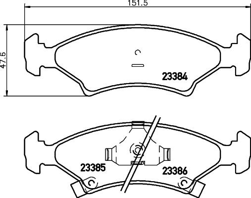 HELLA 8DB 355 008-241 - Гальмівні колодки, дискові гальма avtolavka.club