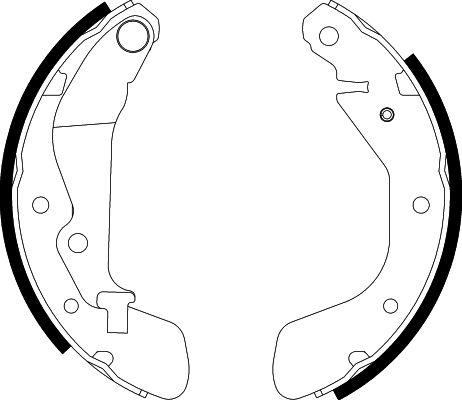 HELLA 8DB 355 002-791 - Комплект гальм, барабанний механізм avtolavka.club