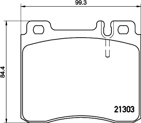 HELLA 8DB 355 007-551 - Гальмівні колодки, дискові гальма avtolavka.club