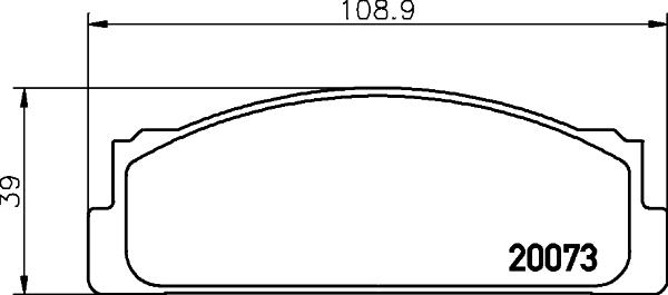 HELLA 8DB 355 007-111 - Гальмівні колодки, дискові гальма avtolavka.club