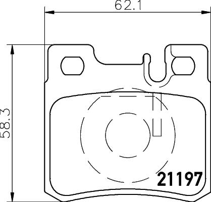 HELLA 8DB 355 007-361 - Гальмівні колодки, дискові гальма avtolavka.club