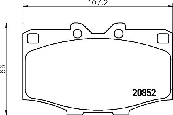 HELLA 8DB 355 007-301 - Гальмівні колодки, дискові гальма avtolavka.club