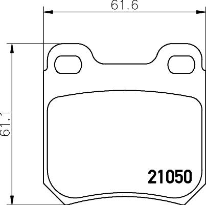 HELLA 8DB 355 007-381 - Гальмівні колодки, дискові гальма avtolavka.club