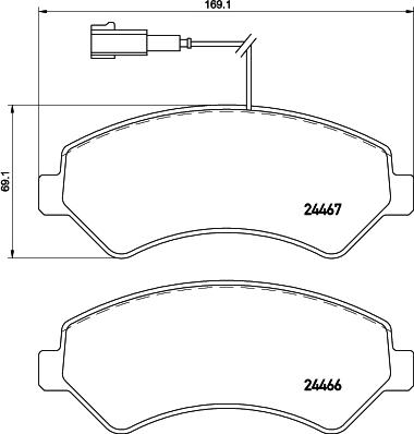 HELLA 8DB 355 019-901 - Гальмівні колодки, дискові гальма avtolavka.club