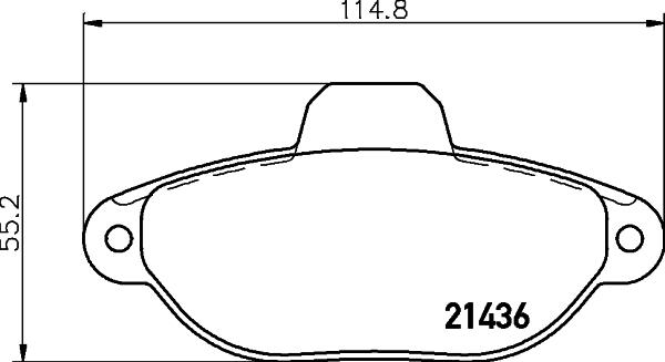 HELLA 8DB 355 019-931 - Гальмівні колодки, дискові гальма avtolavka.club